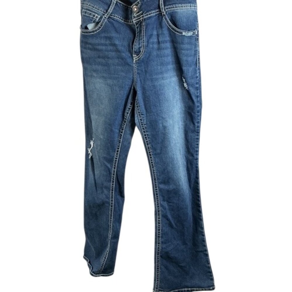 WallFlower “Luscious Curvy” Bootcut Jeans – Embroidered Back (Size 17)